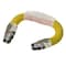 Flextron Gas Line Hose 3/8'' O.D.x12'' Len 3/8" MIP Fittings Yellow Coated Stainless Steel Flexible Connector FTGC-YC14-12G - alternate 1